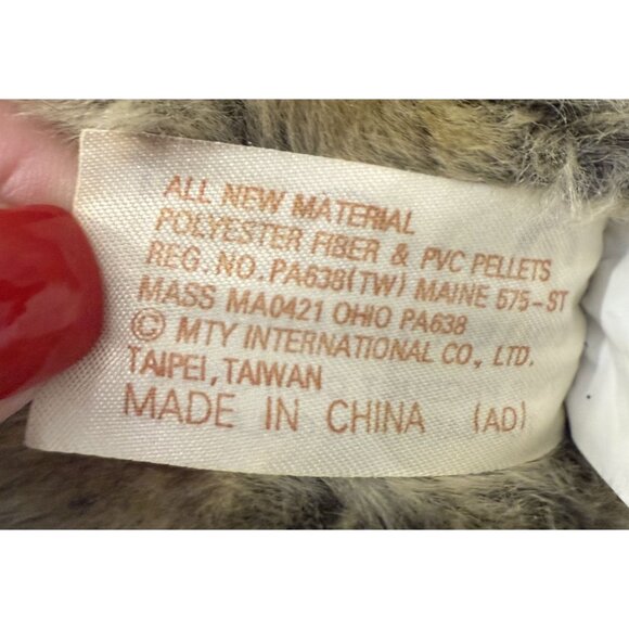 Dan Dee Collectors Choice Plush Elephant Stuffed Animal 14" Checkered Bow Soft - Picture 6 of 7